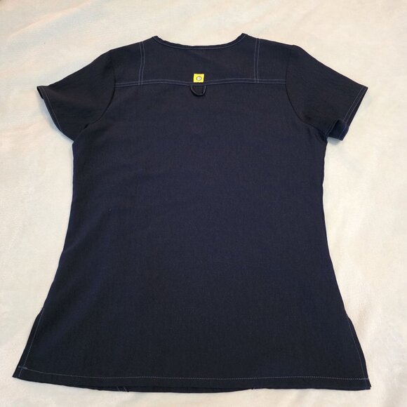 Wonderwink‎ Womens V-Neck Scrub Top S Short Sleeve Two-Pocket Cotton/Polyester - Picture 6 of 12